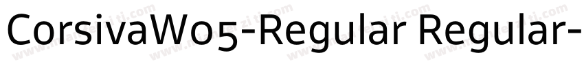 CorsivaW05-Regular Regular字体转换